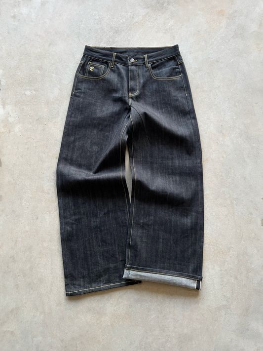 BROWN SMOKED DENIM
